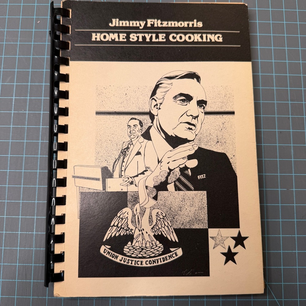 Jimmy Fitzmorris Home Style Cooking Cookbook Signed 1980 1st Print Louisiana